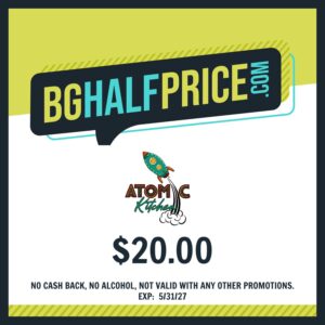 Atomic Kitchen $20.00 Gift Certificate